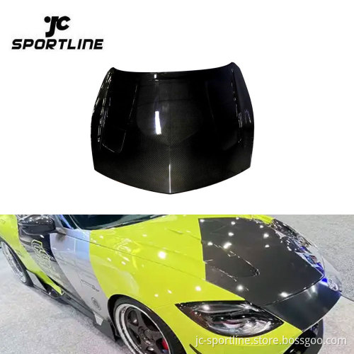 Prepreg Dry Carbon Fiber Car Hood Bonnet for Nissan Z 400Z 2023 RZ34